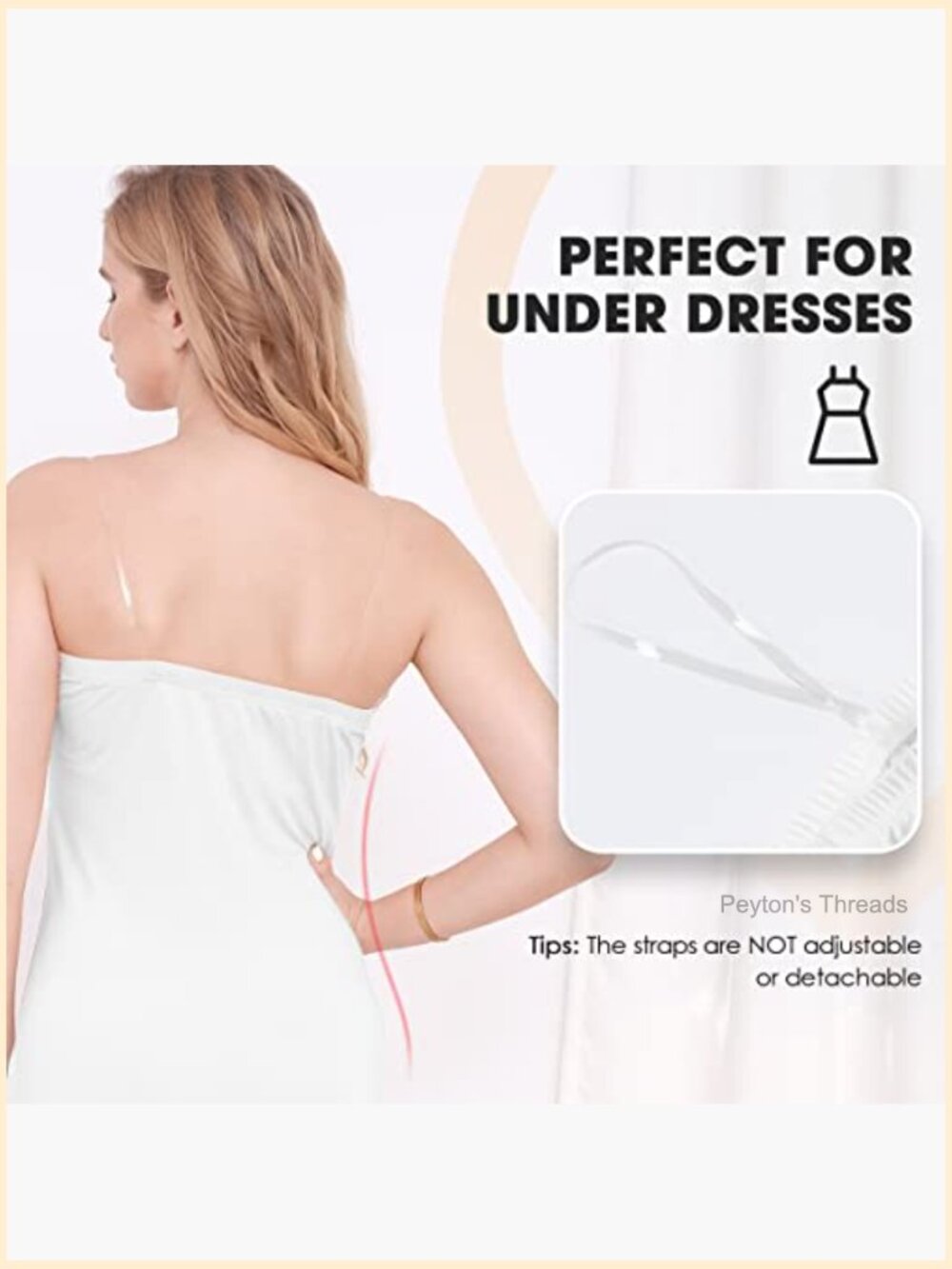 Strapless Full Slip with Invisible Straps for Under Dresses - Picture 2 of 7